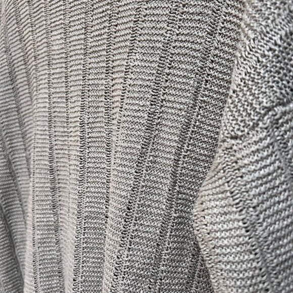 Vince. 100% Linen Sweater Loose Knit Long Sleeve Brown Medium Women's - Picture 5 of 8